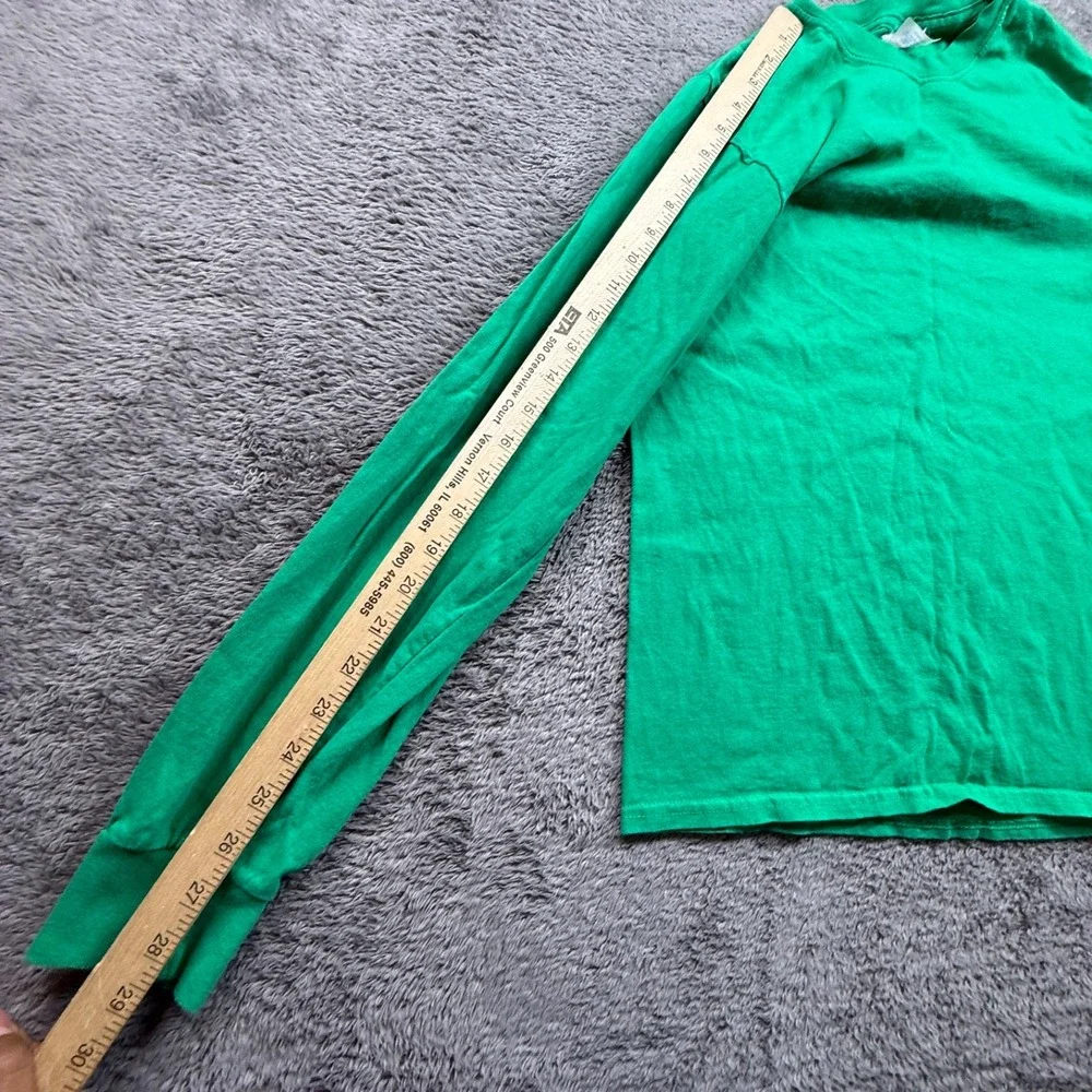 Trader Joe's Crew Employee Work Shirt NWOT Crew Neck Long Sleeve Uni S Green